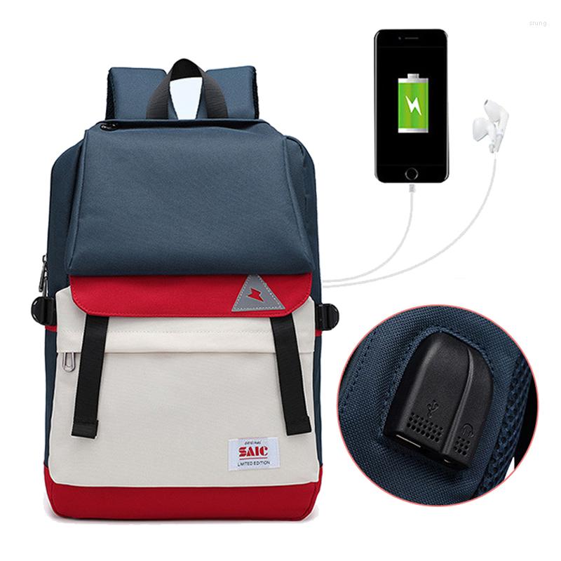 

Backpack Korean Version Fashion Woman Teenager Laptop Large Capacity Nylon Shoulder Bags Travel Girls Men Student School Bag