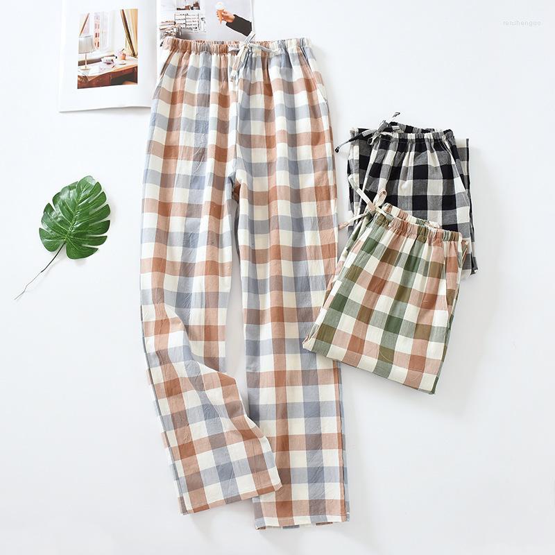 

Women's Sleepwear 2023 Fashion Summer Sleep Bottoms For Women Cute Plaid Loose Calf-Length Pants Elastic Waist Sleeping Shorts Female Thin, Black