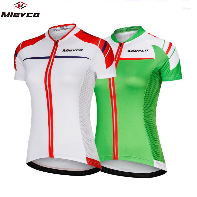 

Racing Jackets Mieyco Women's Cycling Jersey Summer Anti-Uv Bicycle Clothing Quick-Dry Mountain Female Bike Clothes Motocross T Shirt, White