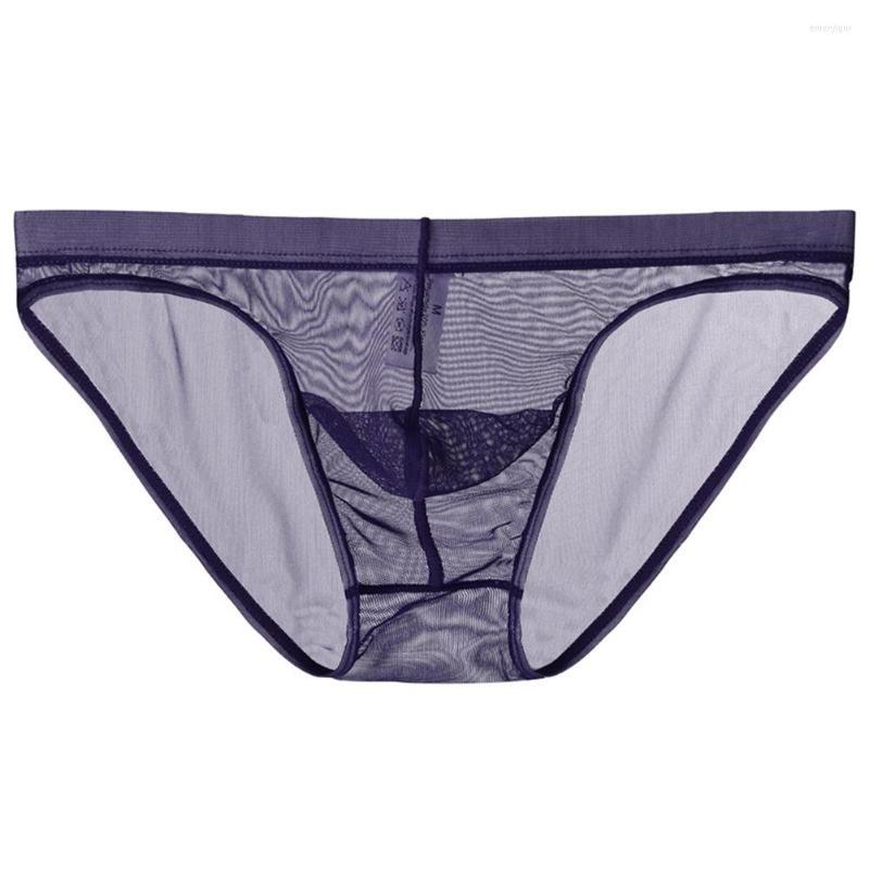 

Underpants Sexy Men Transparent Mesh Briefs Bulge Pouch Underwear See Through Sheer Erotic Panties Ultra Thin Lingerie, Skin