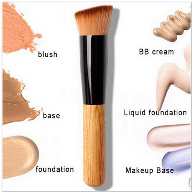 

Makeup Brushes Foundation Brush Flat Top Buffing Fan Contour Powder Highlighter