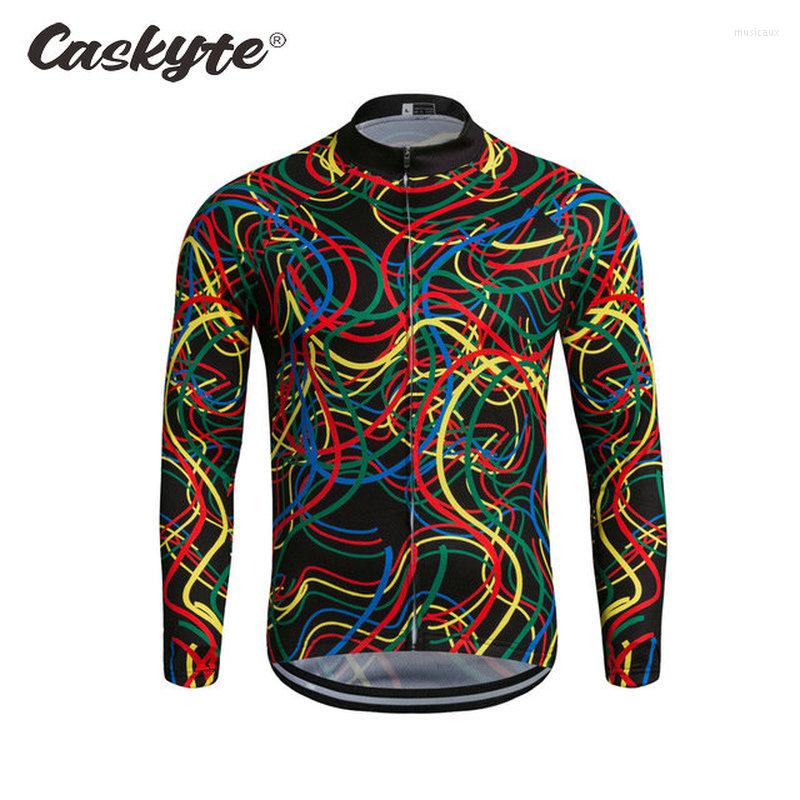 

Racing Jackets 2023 Pro Team Long Sleeve Caskyte Cycling Jersey MTB Bike Clothing Wear Autumn Bicycle Clothes Ropa De Ciclismo, Multi