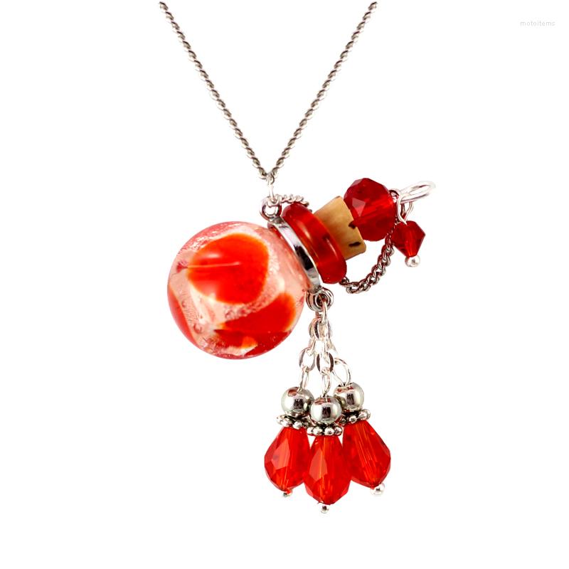 

Pendant Necklaces 1PC Perfume Bottle Necklace Essential Oil Diffuser Small For Women Jewelry Gift