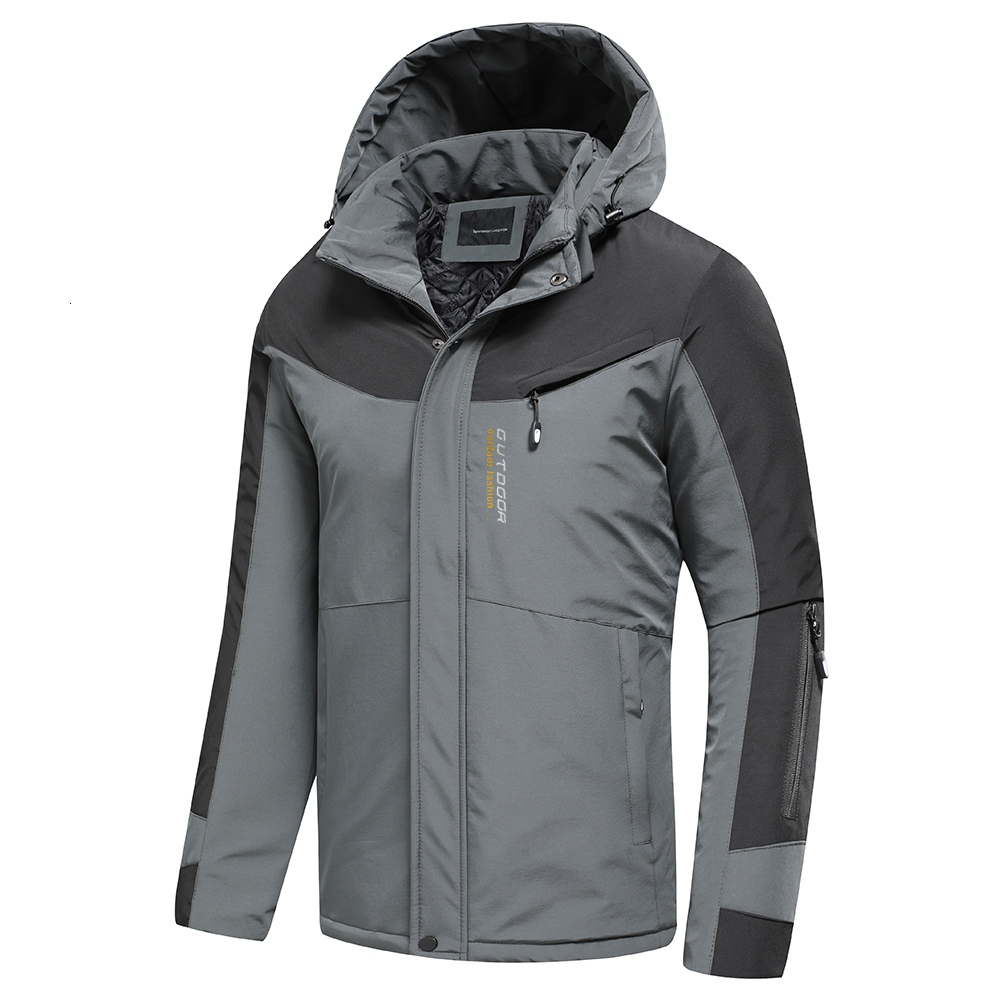 

Mens Jackets TFU Autumn Brand Outdoor Classic Thick Warm Jacket Coat Spring Casual Solid Color Windproof Pockets Hat 230203, Navy