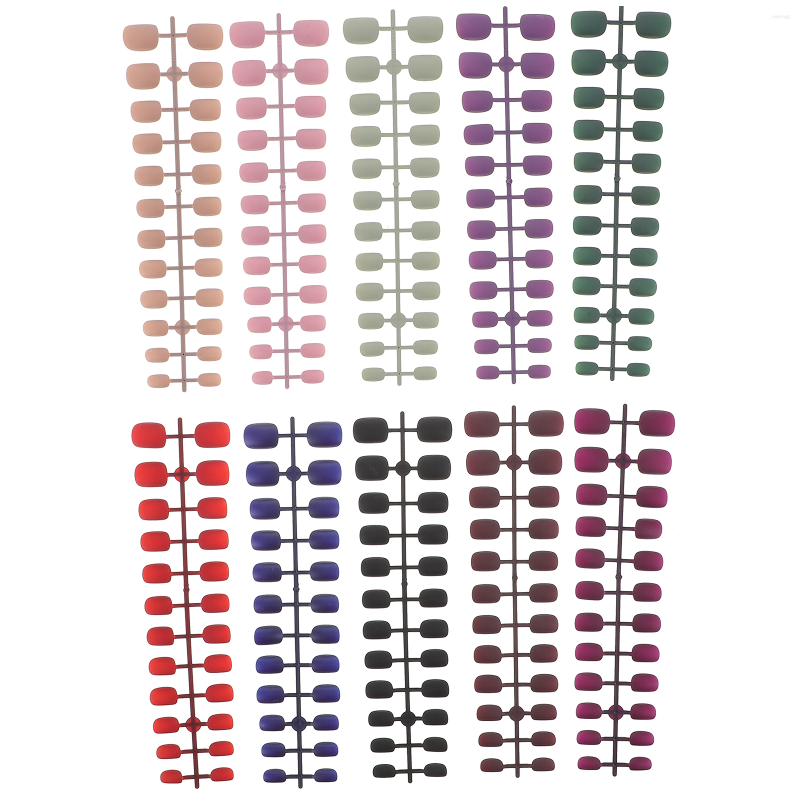 

False Nails Press Nail Fake Short Manicure Kit Beauty Tips Artificial Impress Fall Prop Acrylic Set Supplies Stick Salon Girl, Assorted color
