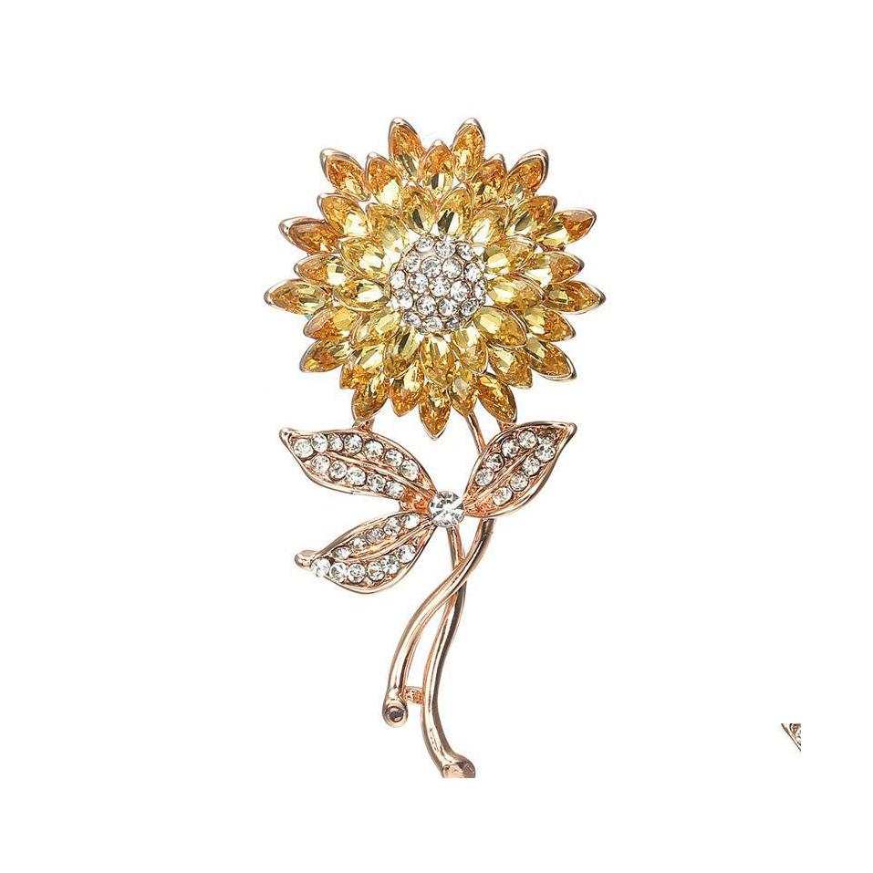 

Pins Brooches Sunflower Diamond Brooch High Archives The Sun Flower Drop Delivery Jewelry Dhvc7