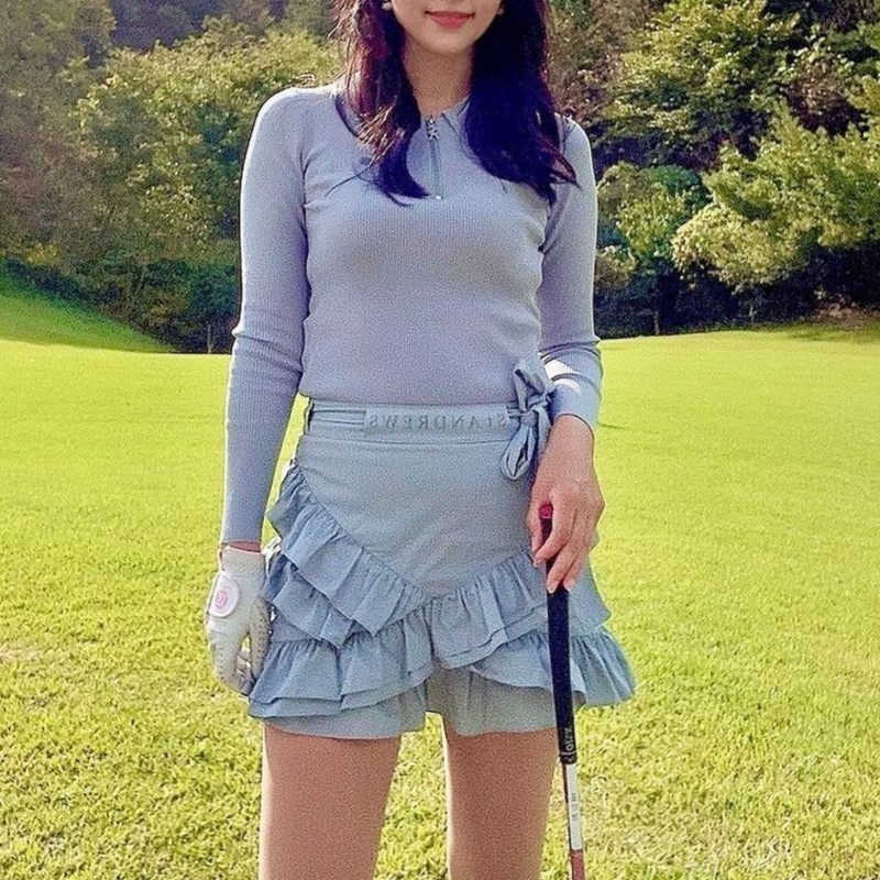 

Tennis Skirts Summer golf skirt womens pleated sports thin wear 230203, Blue