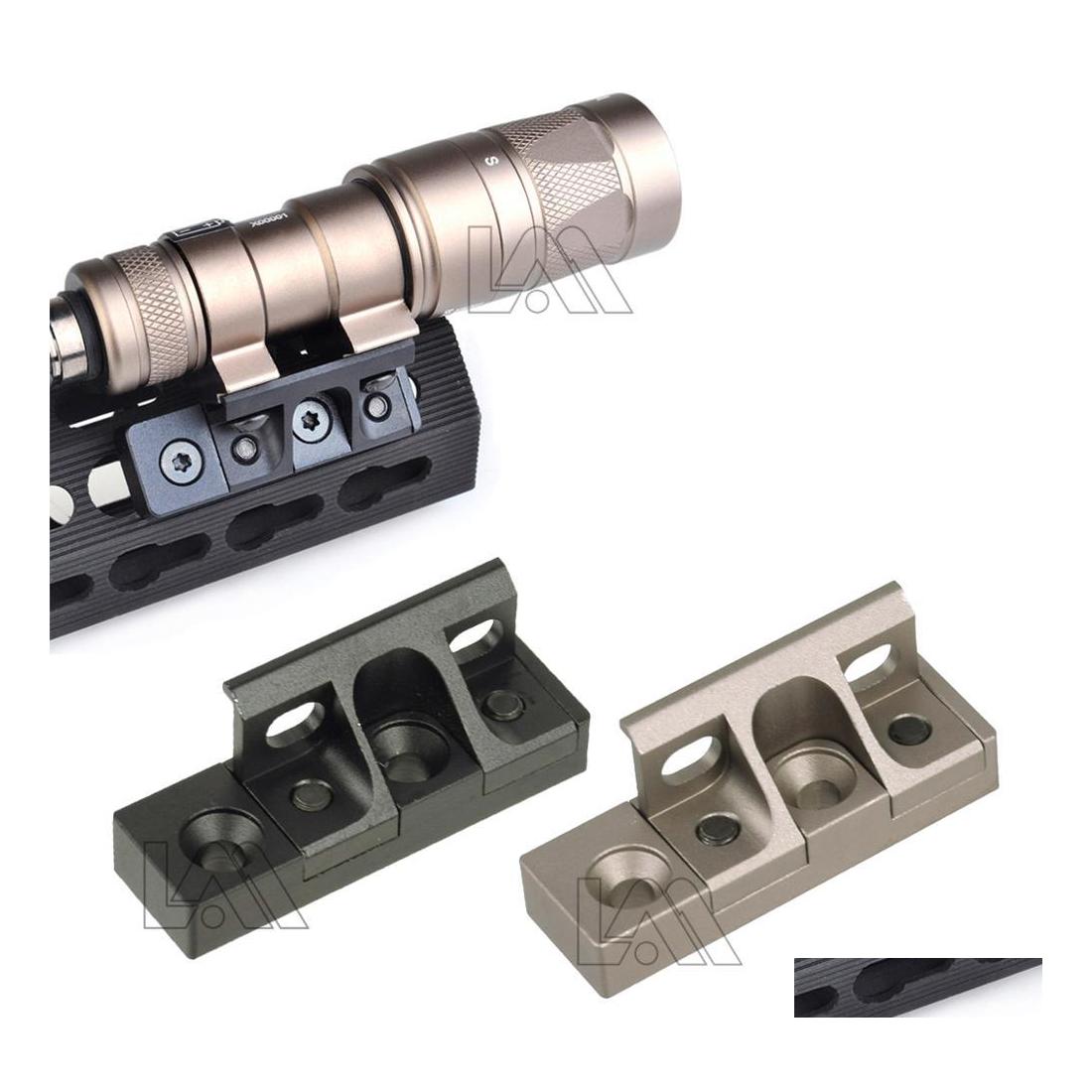 

Flashlights Scout Light Mount For Surefir M300 M600 M300V Series Mounted On Keymod And Mlok Rail Drop Delivery Tactical Gear Accessor Dhjqk, Black