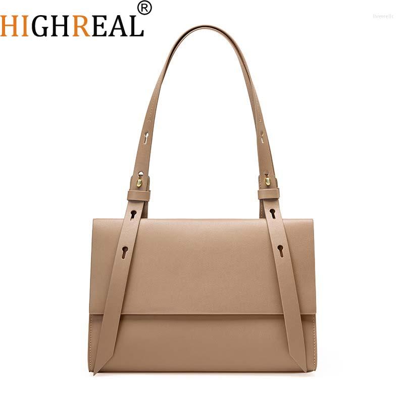 

Evening Bags Genuine Leather Tote Bag High Quality Cowhide Ladies Handbags Luxury Women Shoulder Crossbody For Sac, Apricot
