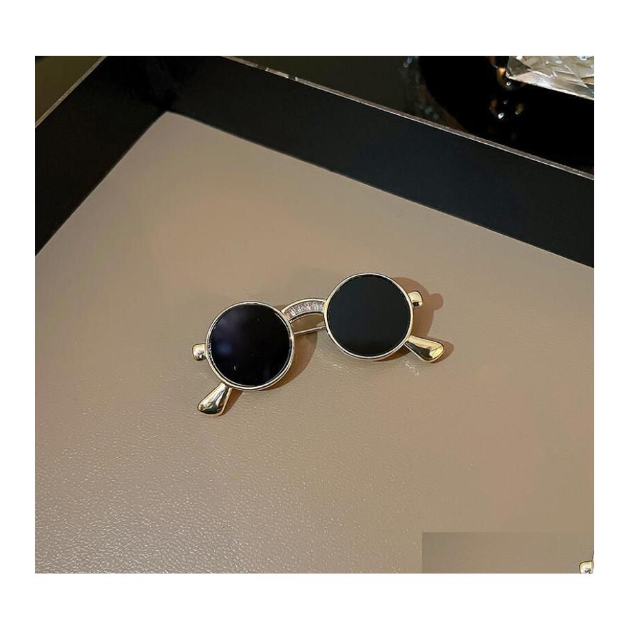 

Pins Brooches Fashion Jewelry Sunglasses Brooch For Women Niche Design Glasses Delicate Accessories Drop Delivery Dhpjg