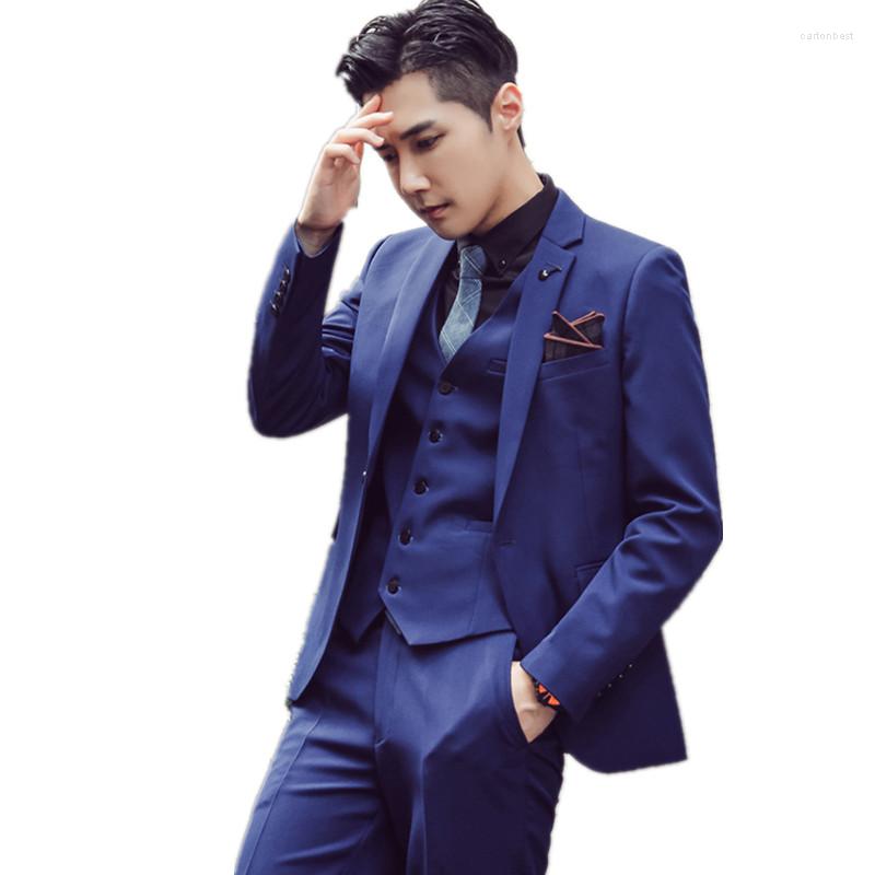 

Men's Suits Men's Suit Business Casual Wear Uniform Wedding Banquet Gentleman Tuxedo Terno Masculino, Black