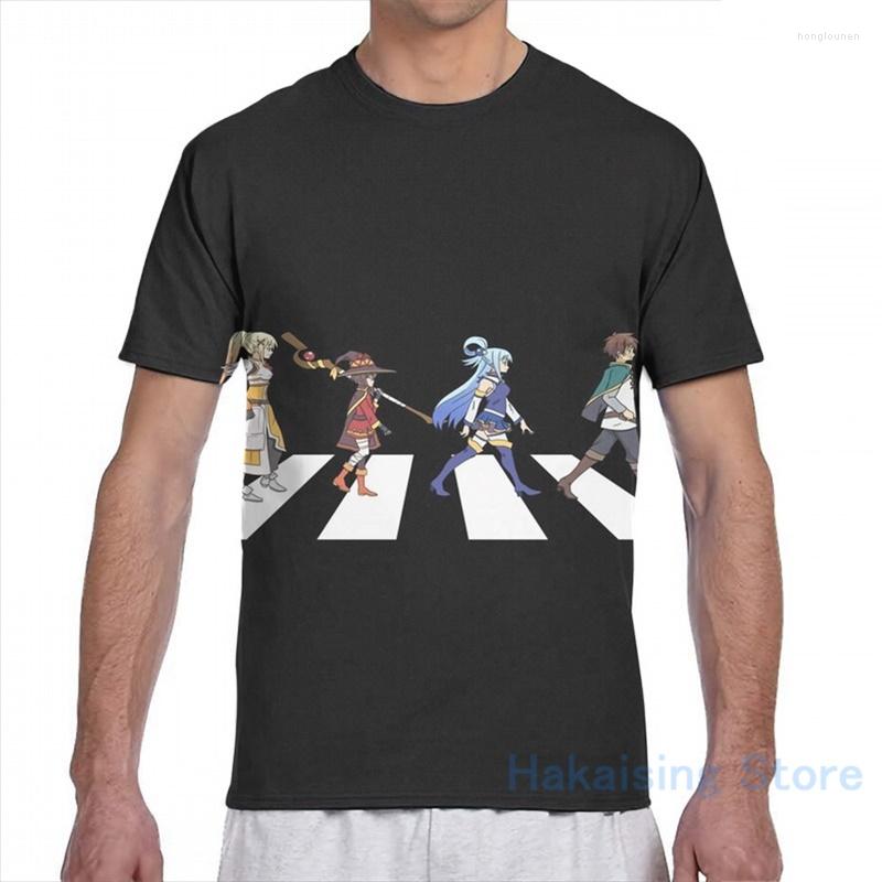 

Men's T Shirts Konosuba Road Men T-Shirt Women All Over Print Fashion Girl Shirt Boy Tops Tees Short Sleeve Tshirts, 2-women