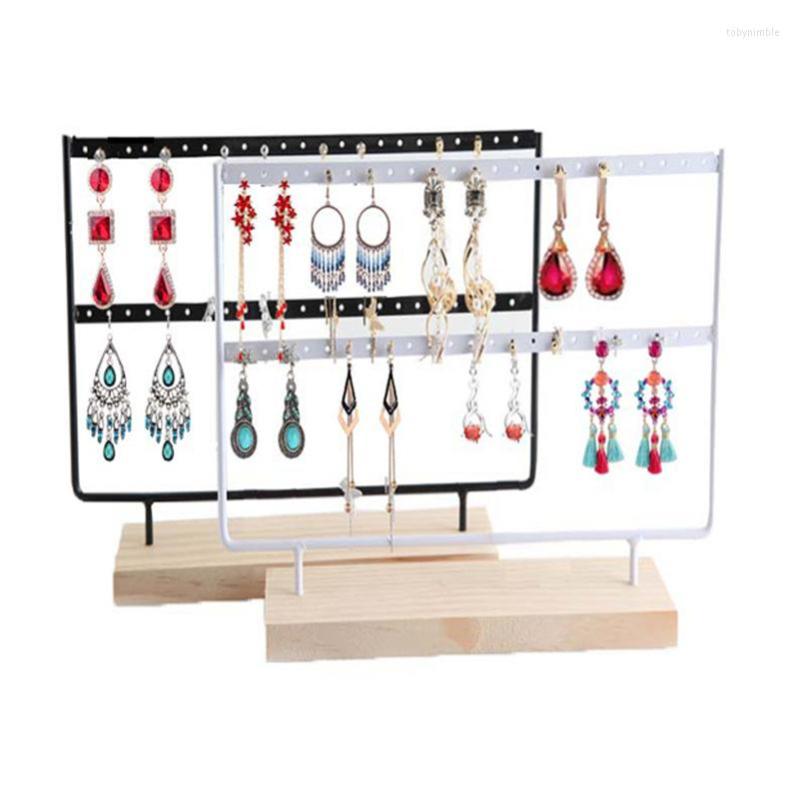 

Jewelry Pouches 1Pc Black White Style Earrings Necklace Ring Pendant Bracelet Display Stand Tray Storage Racks Organizer Holder