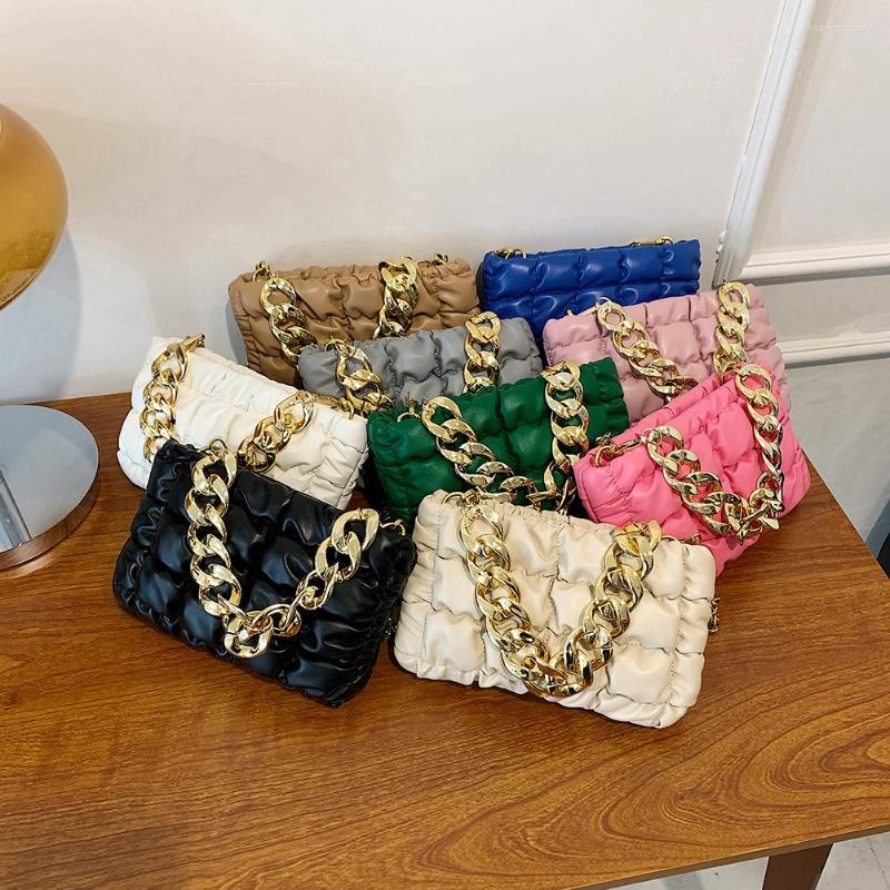 

Evening Bags Women Fashion PU Womens Leather Lattice Bag Retro Lady Pattern Pleated Casual Messenger, Pink