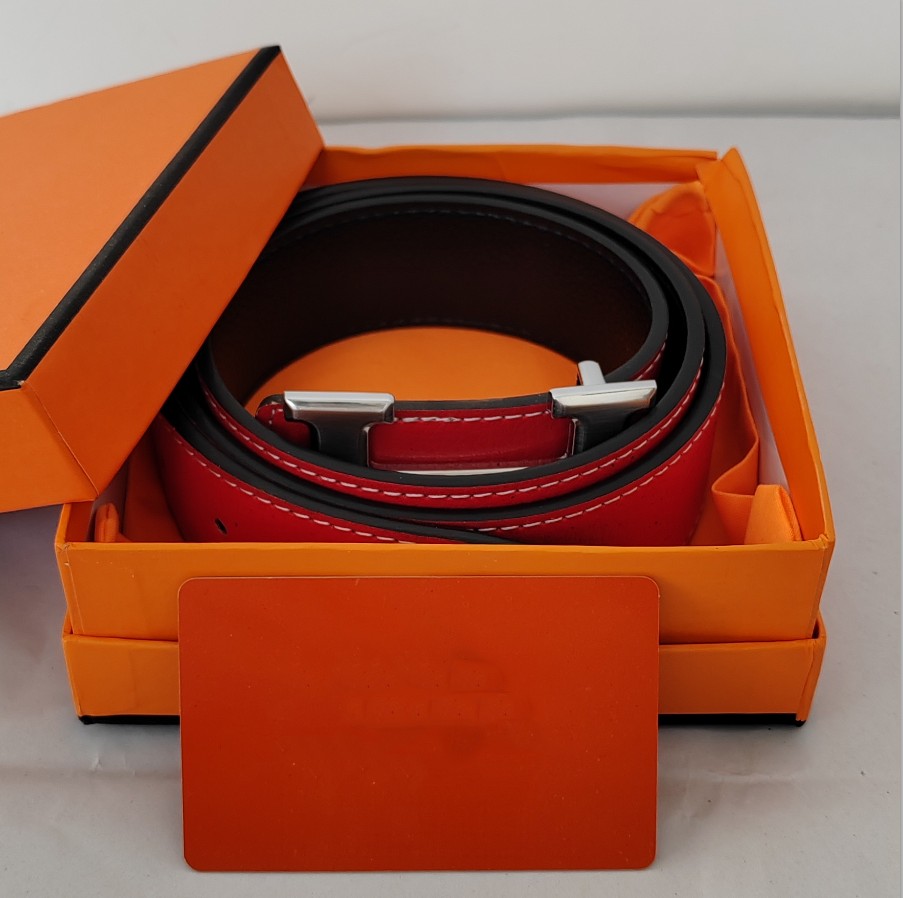 

2023 Top Luxury Designer Belts Men Women Belts of Mens and Women Belt with Fashion Big Buckle Real Leather 6color, Customize