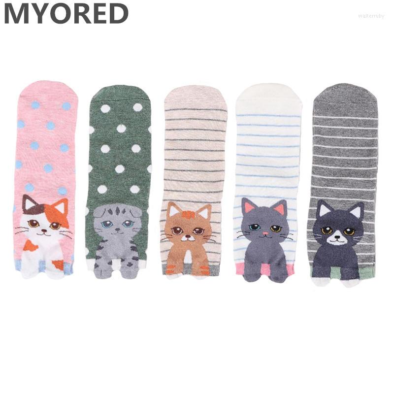 

Women Socks MYORED 5pairs Woman Short Cotton Cartoon Animal For Lady Casual Dress Gift Calcetines De Dibujos Animados, F155