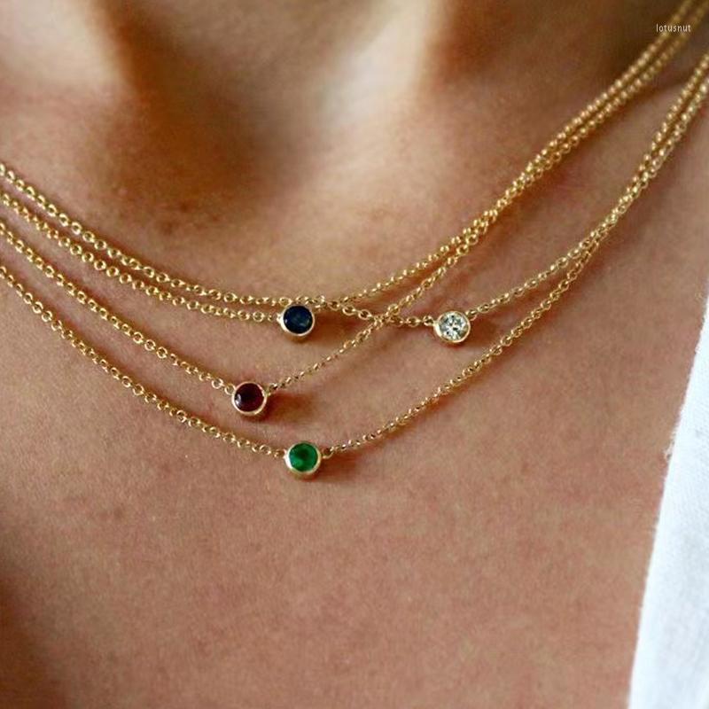 

Choker Stylish Exquisite High Quality Stainless Steel Necklace Micro-inlaid Zircon Pendant Collar INS Clavicle Bone Chain