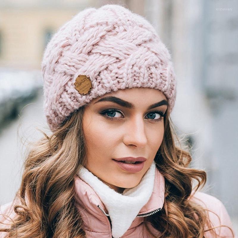 

Berets Fashion Slouchy Knitted Beanies Women Stretchy Hats Keep Warm Knitting Caps Autumn Winter Hip Hop Wool Baggy Hat Skullies, Rd