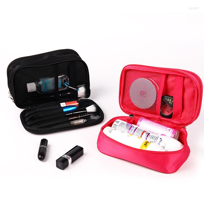 

Cosmetic Bags Travel Bag Portable Makeup Large Capacity Neceser Organizer Beauty Case Toiletry Storage Pouch, Black