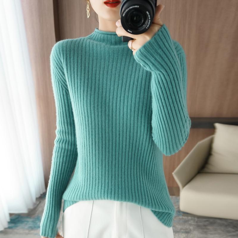 

Women' Sweaters Autumn Winter Clothes Women Cashmere Sweater Woman Knitted Fashion Turtleneck Slim Pullover WomenWomen, Black