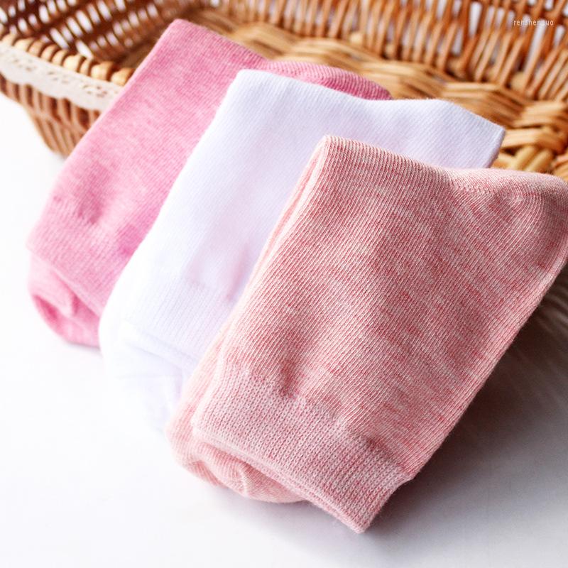 

Women Socks Candy Color Cotton Breathable Solid Casual Crew Korean Style Ins White Pink Kawaii Cute Sock Drop, Orange
