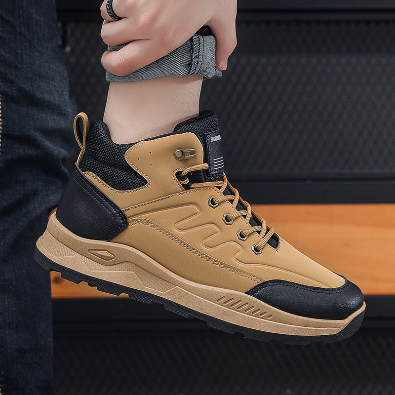 

F004 Ankle Boots Men Sneakers Trainers Casual Skateboard Shoes University Blue Dark Mocha Bred Shadow Twist Classic Mens black grey EUR39-44 X9, Beige