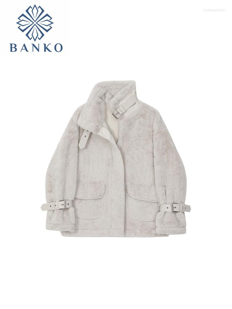 

Women' Trench Coats 2023 Autumn Winter Women White Color Turtleneck Plush Teddy Jacket Baggy Long Sleeve Zipper Cotton Padded Coat Oversize, Apricot