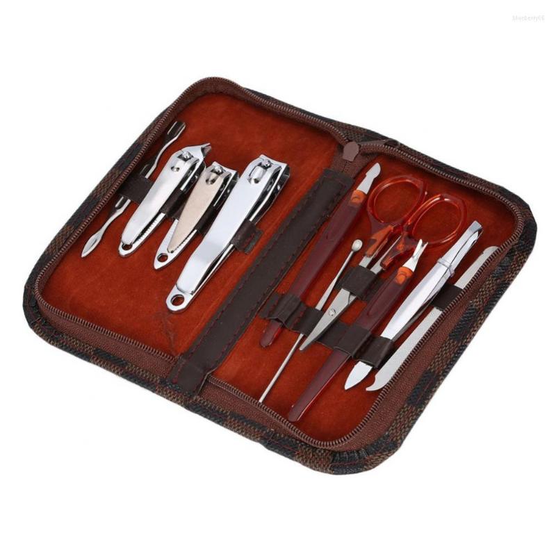 

Nail Art Kits 10 Pcs Manicure Set Pedicure Clippers Scissors Grooming Kit