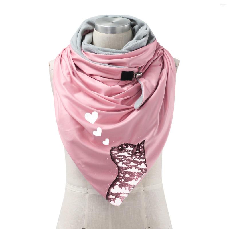 

Scarves Fashion Shawls Women Printing Wrap Button Warm Casual Soft Scarf Scar For Neck Toddler