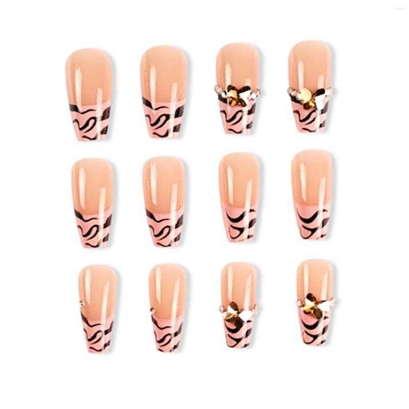 

False Nails Pink Nail Patch Press-on Durable For Art Starter Beginners, Light green