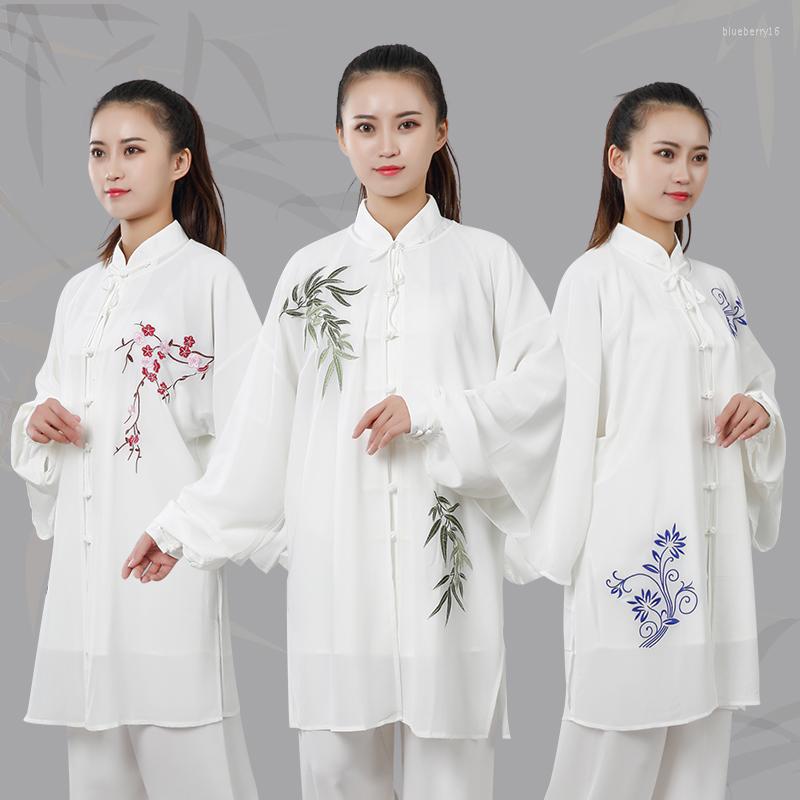 

Ethnic Clothing Traditional Chinese Adult Tai Chi Outfit Uniforms Coat Embroidery Casual Costumes Martial Arts Blouse