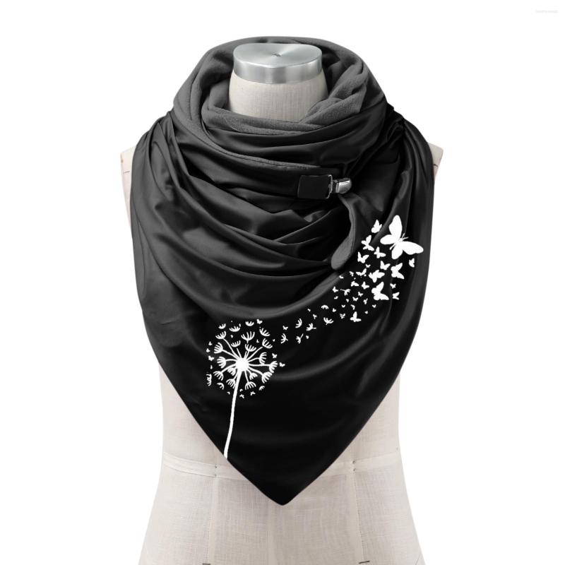 

Scarves Casual Shawls Warm Wrap Button Printing Women Soft Fashion Extra Large Silk Scarf Mens Desert Purse For Handbags