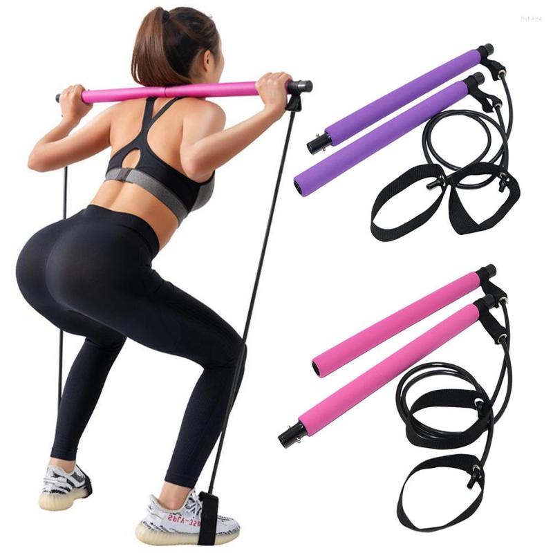 

Resistance Bands Fitness Yoga Crossfit Pilates Bar Stick Trainer Pull Rods Rope Portable Home Gym Workout