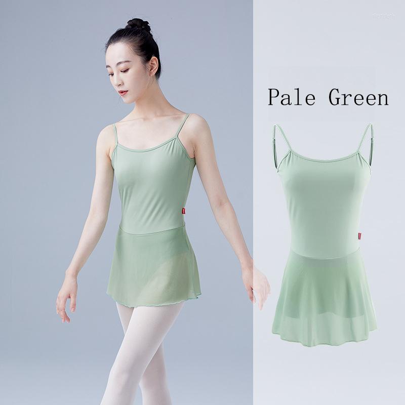 

Stage Wear Sexy Green Women Dance Leotards With Skirt Turtleneck Sleeveless Leotard Adult Girl Ballet Gymnastics Bodysuit Backless Swimwear, Pale purple