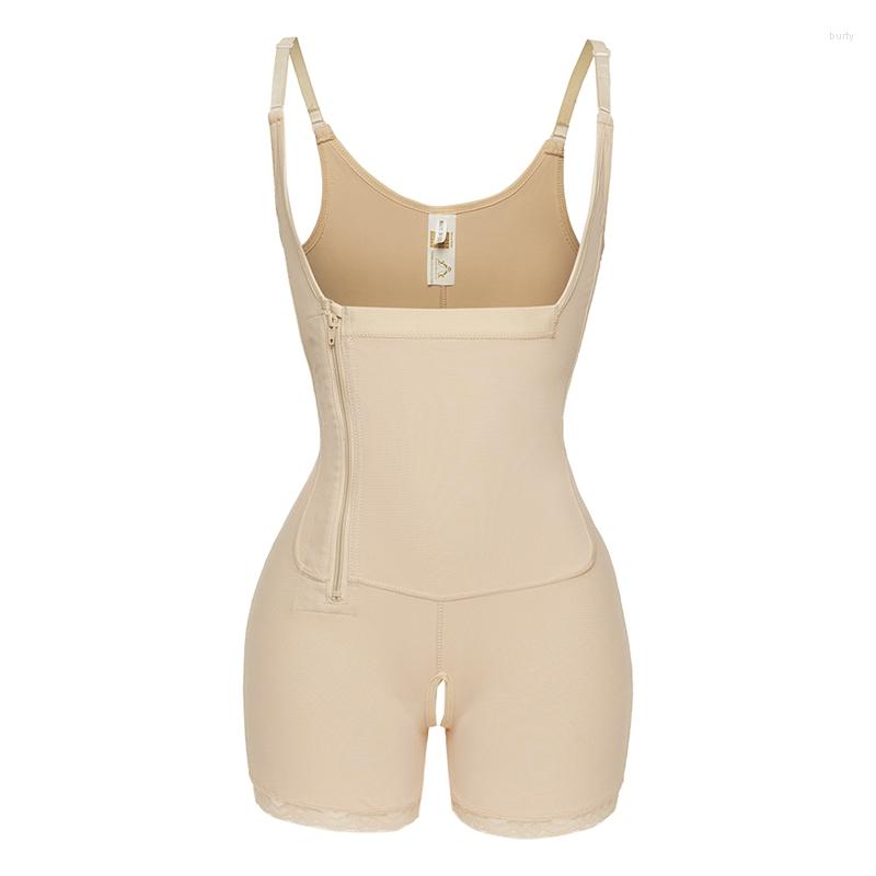 

Women' Shapers Women Slimming Underwear Body Shaper Firm Control Shapewear Zipper Waist Trainer Bodysuit Corset Modeling Strap Shaping, Skin color d025b