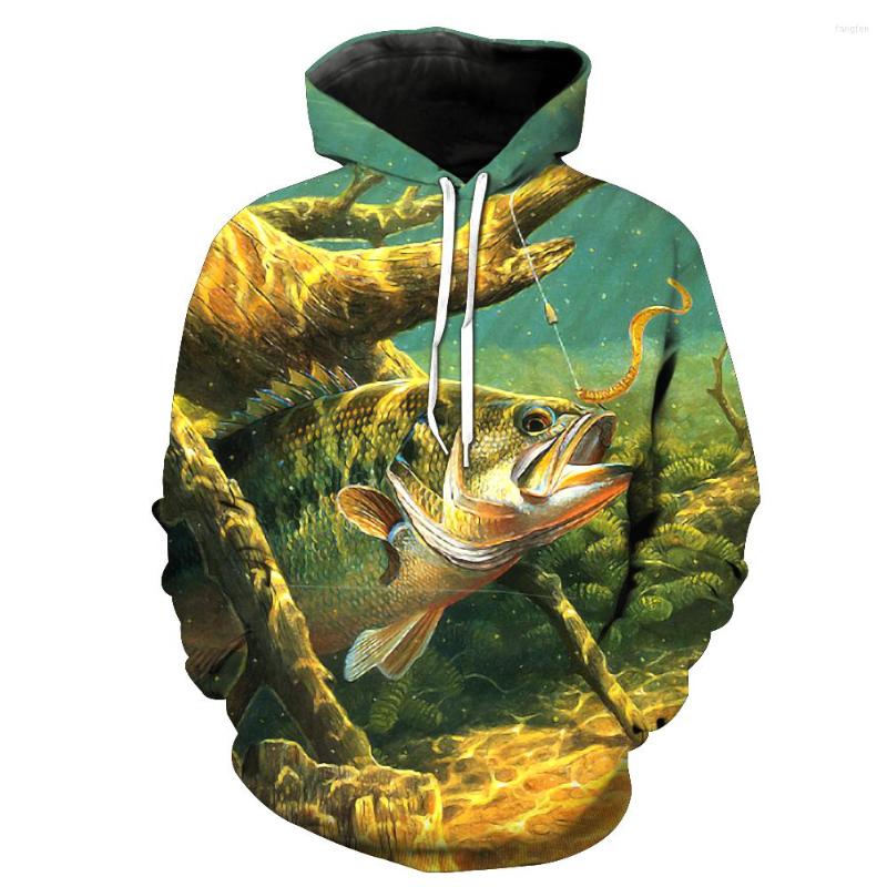 

Men's Hoodies Fashion Sweatshirt Men / Women 3d Print Animal Fish Grass Carp Pattern Slim Unisex Stylish Hooded, 2198