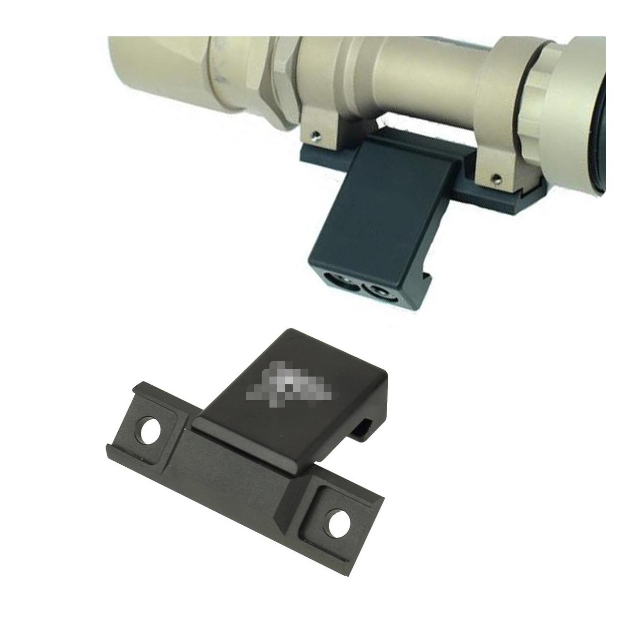 

Flashlights Scout Light Offset Mount For Surefir M951 M620V Series Mounted On Picatinny Weaver Rail Drop Delivery Tactical Gear Acces Dh7Jh, Black