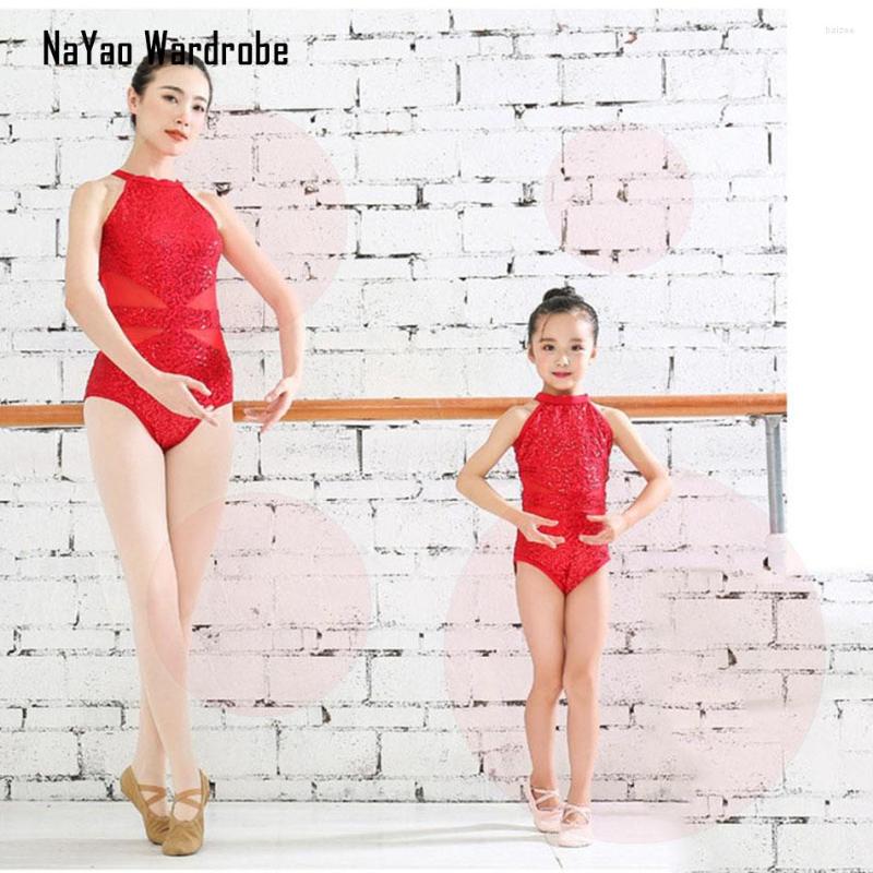 

Stage Wear Sparkling Sequin Sleeveless Ballet Dress For Kids Performance Dancing Dresses Gymnastics Leotards Girl YQ001, Black