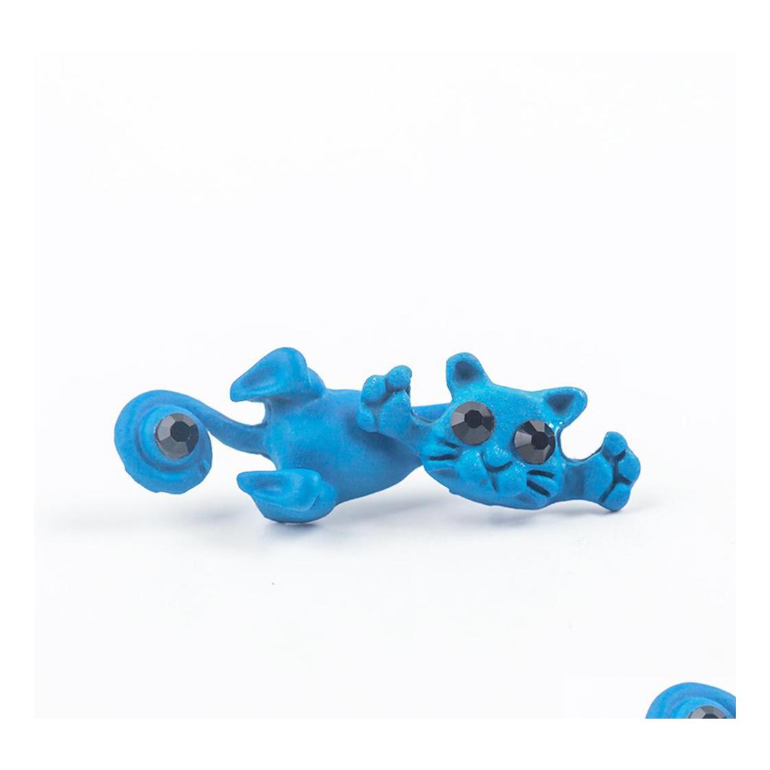 

Stud Earrings Mtiple Color Classic Fashion Kitten Animal Brincos Jewelry Cute Cat Earring Vipjewel Drop Delivery Dhc8O