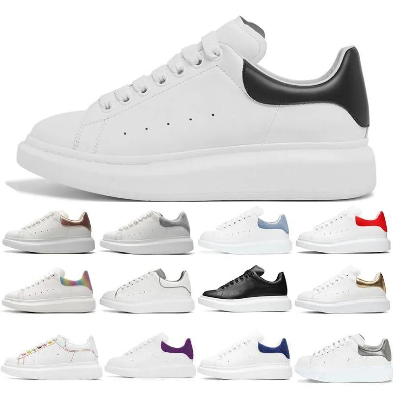 

Designer Casual shoes men women mc queened Leather Lace Up white Sole espadrilles oversized flats veet suede platform espadrille alexa mcquee sneakers 5h6j, 22