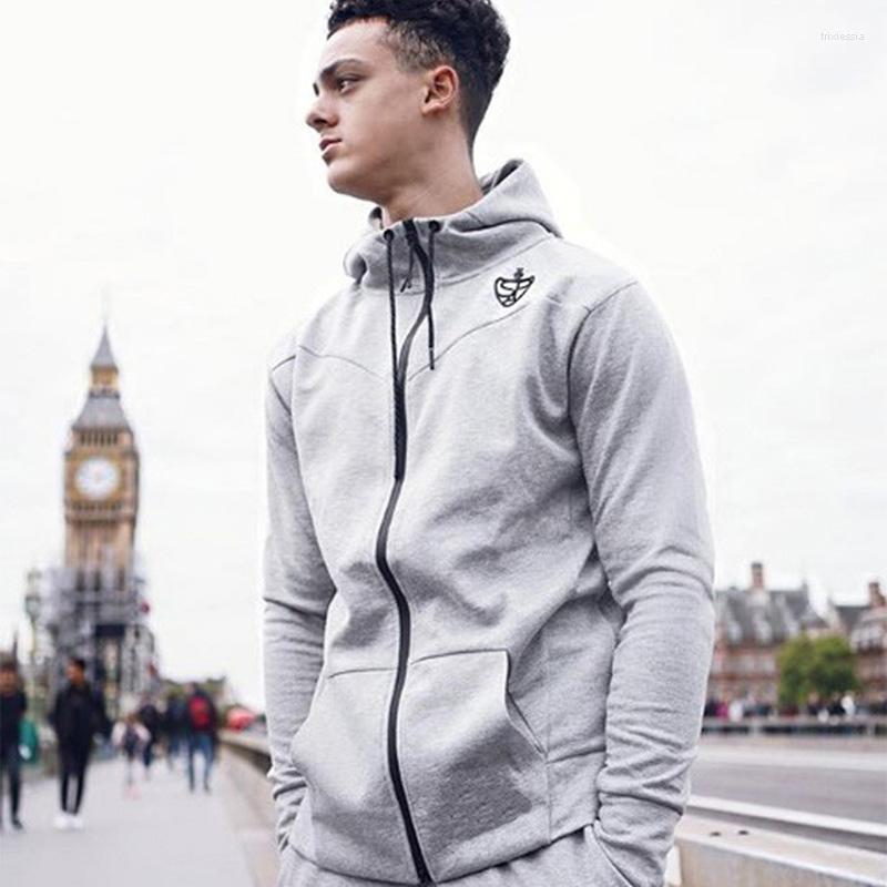 

Men's Hoodies AprilMOMO Products For Autumn And Winter Sports Casual Jacket Hooded Sweater Zipper Shirt Cotton Sportswear, Black