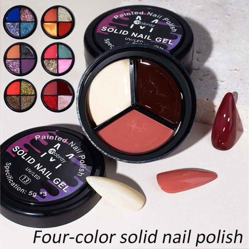 

False Nails 4 Colors Nail Polish Gel Quick Drying Long Lasting Varnish Solid Glue For Girl Women Smooth Cream Texture PR Sale, 16