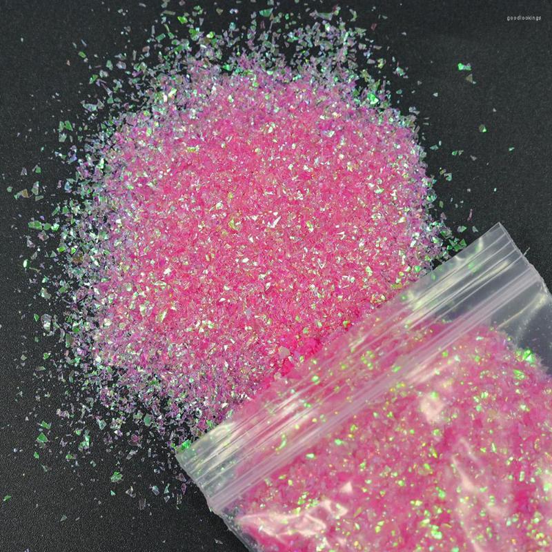 

Nail Glitter 50g Colors Glass Paper Sequins Irregular Shell Foil Flakies Laser Manicure DIY Iridescent 1 Bag