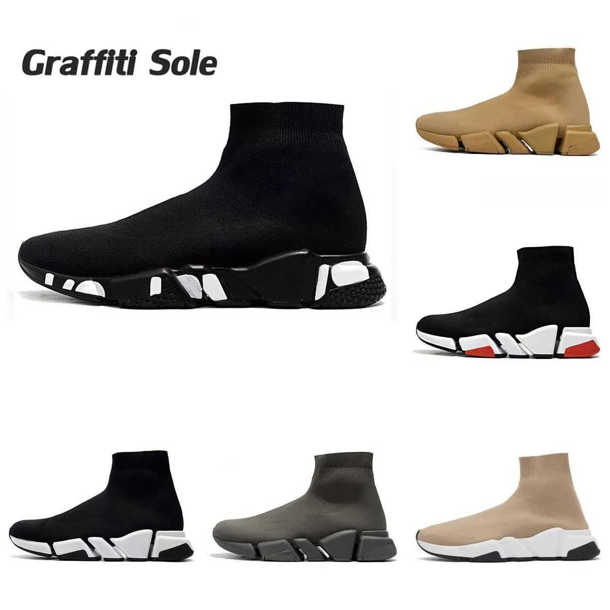 

With Box Designer Balencaigaitys Shoes 2022 Speeds 2.0 1.0 Shoe Platform Sneaker Men Women Designer Tripler Paris Socks Boots Black Whi sRhY, 018 36-45