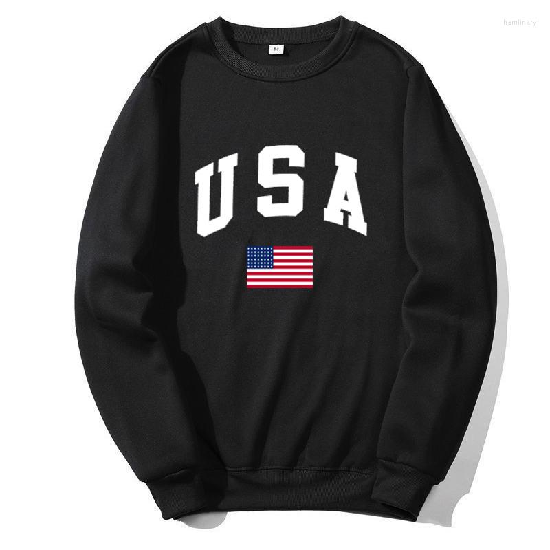 

Men's Hoodies America Flag Men Women Sweatshirt Casual Hooded Printed Fleece Man Jacket Homme Clothing., White