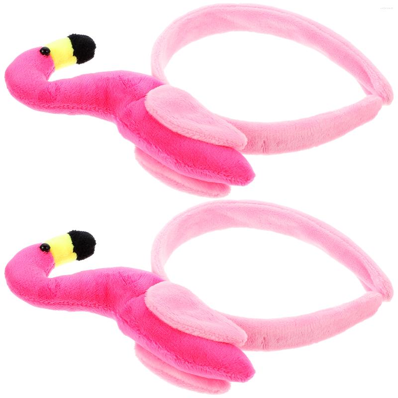 

Bandanas 2pcs Flamingo Headband Party Creative Hawaiian Hair Accessories