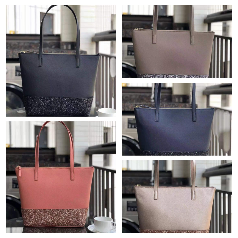 

Brand designer glitter women handbags crossbody purse shoulder bags totes purses Evening bags wallet cardholder patchwork hobo family, Black