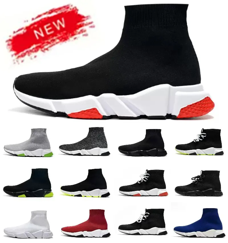 

With Box Designer Balencaigaity Shoes Designer socks speed Casual shoes Graffiti Trainers 1.0 2.0 Platform mens runner black white sock HOeV, 14