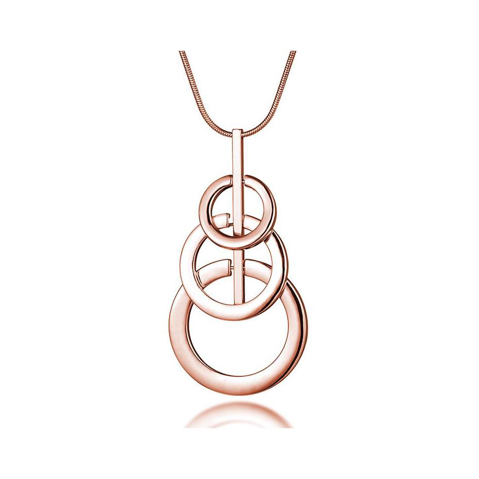 

Pendant Necklaces Three Circles Round Necklace Snake Bone Chain Threehoop Interlocking Sweater Accessories Nanashop Drop Delivery Je Dhnog