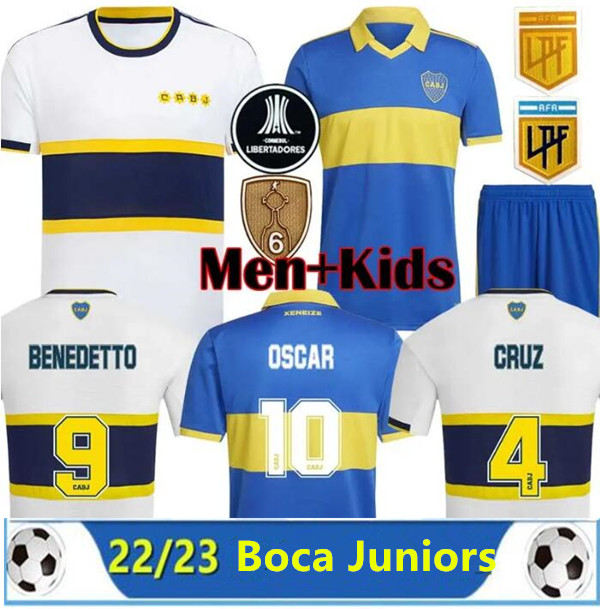 

Player Fans Version Boca Juniors Soccer Jerseys 22 23 CARLITOS Retro MARADONA TEVEZ DE ROSSI 2022 2023 home away Third thailand football shirt MEN SETS UNIFORM, White